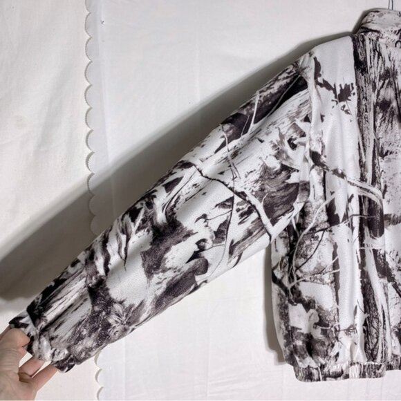 Great Outdoorsman White Brown Winter Woodlands Camo Hunting Jacket L - Picture 13 of 16